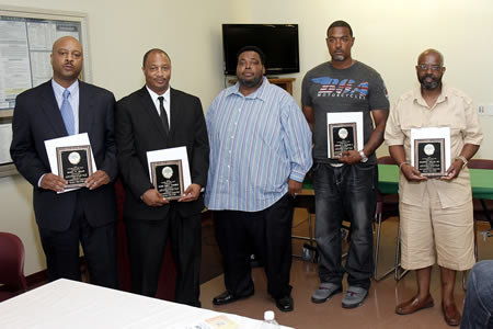 City Of Wilmington Recognition Luncheon Honoring Mark Sills For Community Service (June 15, 2013, WILMINGTON, DE) Pictured L-to-R: Mark Sills, Duffy Samuels, Shawn Allen, Lenny Williams, George Hollis